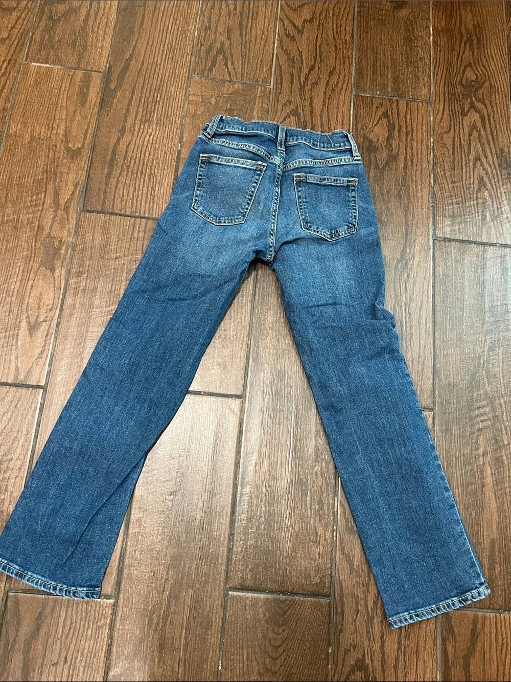 Old Navy Boys Straight Leg Denim Jeans - Dark Blue and Gray Jeans
